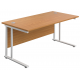 Olton Twin Cantilever  800mm Deep Straight Office Desk